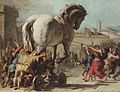 The Procession of the Trojan Horse in Troy by Giovanni Domenico Tiepolo