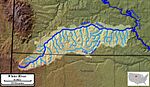 Map of the White River watershed