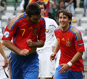 Adrian López and Bojan (cropped)