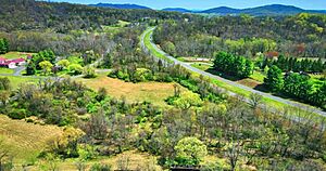 Aerial view of Rappahannock County