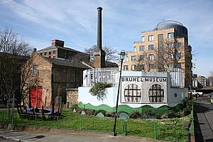 Brunel museum mural