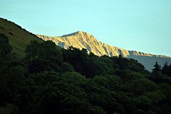 Cader Idris glimpsed from Heulwen