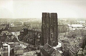 Cathedral of Wroclaw 1945