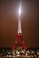 Eiffel Tower Wearing Turkey Colors