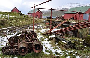 Faroe Islands, Streymoy, abandoned whaling station at Við Áir (1)