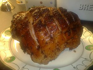 Glazed ham