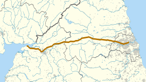 Hadrian's Wall map