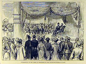 Installation of the Nizam of Hyderabad by the Governor-General of India