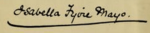 Isabella Fyvie Mayo signature.png