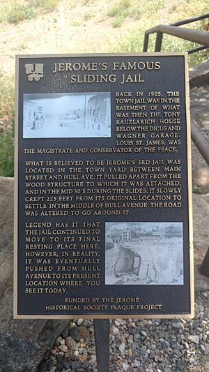 Jerome Sliding Jail Plaque