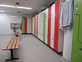 Lockers in modern change room