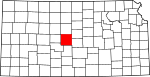 State map highlighting Barton County