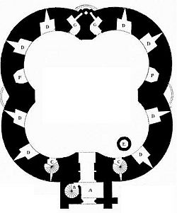 Plan of Clifford's Tower