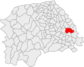 Location in Suceava County