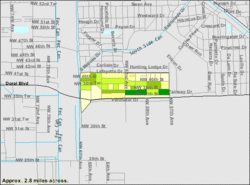 U.S. Census Bureau map showing village boundaries