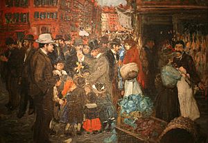 WLA brooklynmuseum Street Scene by George Benjamin Luks