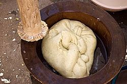 Wooden Pestle and Mortar