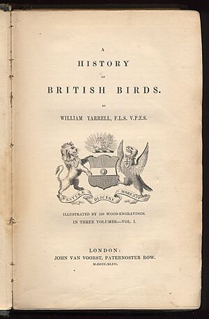 Yarrell History of British Birds 1843 Title Page.jpg