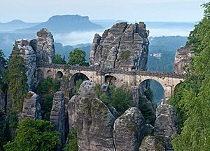 Basteibrücke morgens (Zuschnitt)