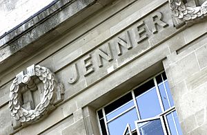 Edward Jenner's name on the Frieze of the LSHTM