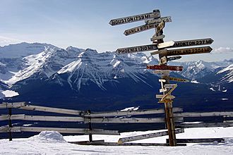 Skiing at Lake Louise