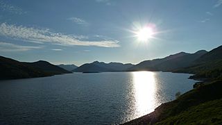 Looking west along Loch Quoich