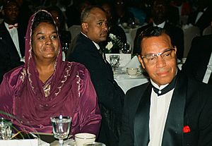 Louis Farrakahn and his lovely wife Khadijah Farrakhan (48591892891)