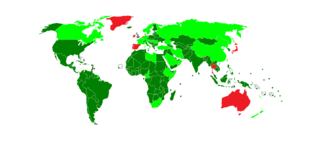 National Days map