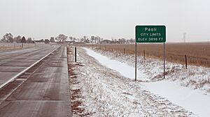 Entering Paoli from the west on U.S. Route 6 (2013)