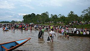 Regata en el rio putumayo