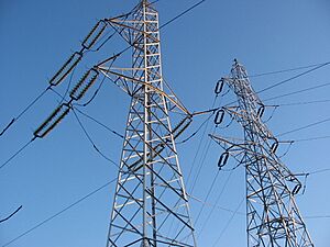 Romanian electric power transmission lines