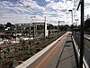 Westbound view from Sydnal platform 1 facing towards the then under construction car park