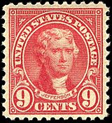 Thomas Jefferson 1923 Issue-9c