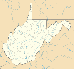 Location of R. D. Bailey Lake in West Virginia, USA.