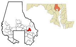 Location of White Marsh, Maryland