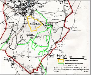 Brromfields 1831 with tramways