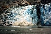 Calving glacier at Alaska