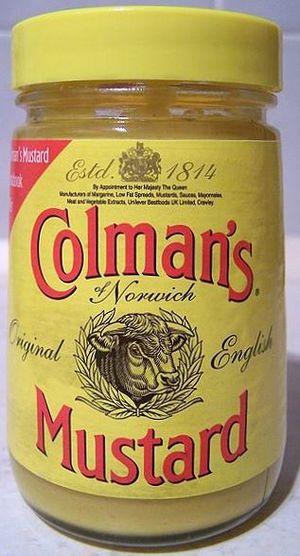 Colmans mustard jar