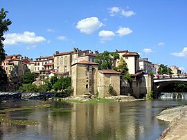 Confluence of the Douze and Midou riversin Mont-de-Marsan