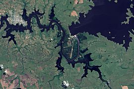 Flooding along the Rio Negro, Uruguay