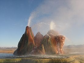 Fly Geyser, near Gerlach, Nevada