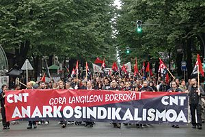 Manifestación CNT Bilbao