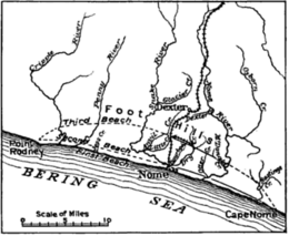 Nome Beach map