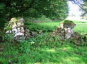 Old blocked gate at Auchans