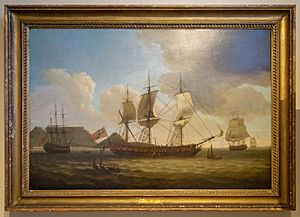 Robert Dodd-English ships in Table Bay-0673