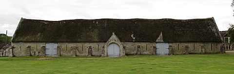 Tithe Barn, Tisbury, from east