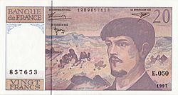 Twenty franc banknote claude debussy.JPG