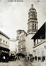 Zacatecas Cathedral in 1880