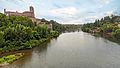 (Albi) Le Tarn vu du vieux pont vers l'ouest