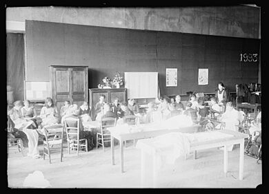 AMERICAN RED CROSS workroom at Pau 16304v